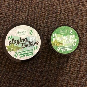 Peppermint foot scrub and balm